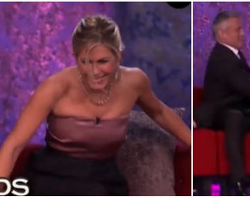 La perlita entre Jennifer Aniston y Matt LeBlanc en el encuentro de Friends