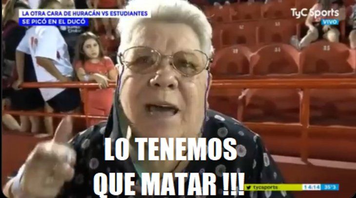 Memes y reacciones a la abuela violenta de Huracán