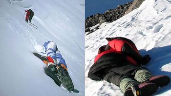 un cementerio helado: hay mas de 200 cadaveres en el everest y se usan de senal un cementerio helado: hay mas de 200 cadaveres en el everest y se usan de senal