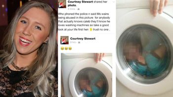 polemica por la foto de un chico con sindrome de down dentro de un lavarropas polemica por la foto de un chico con sindrome de down dentro de un lavarropas