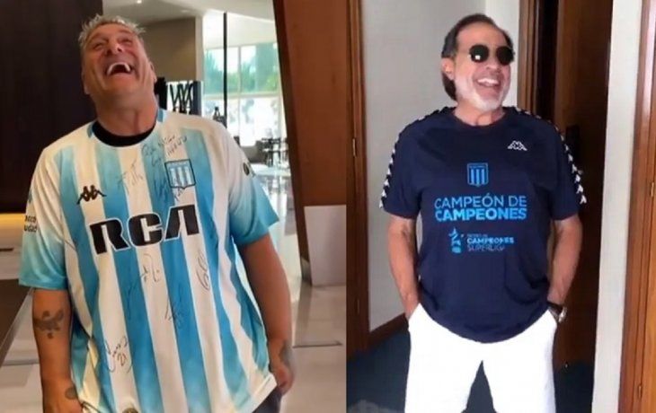 Siguen las cargadas de Racing: el Turco García recreó la hermosa mañana de Francella