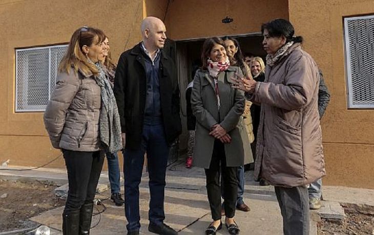 Larreta recorrió junto a Barrientos Los Piletones