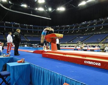 Gimnasta argentino en competición. Foto Ilustrativa.