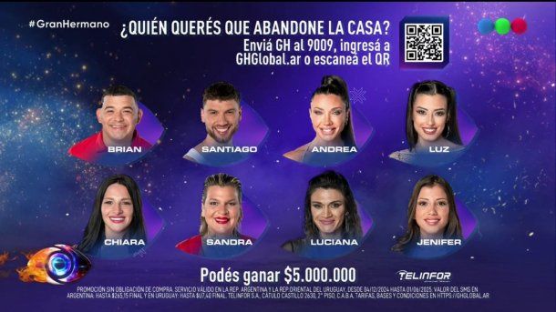 Cómo votar gratis al nominado que querés que se vaya este domingo de Gran Hermano 2025