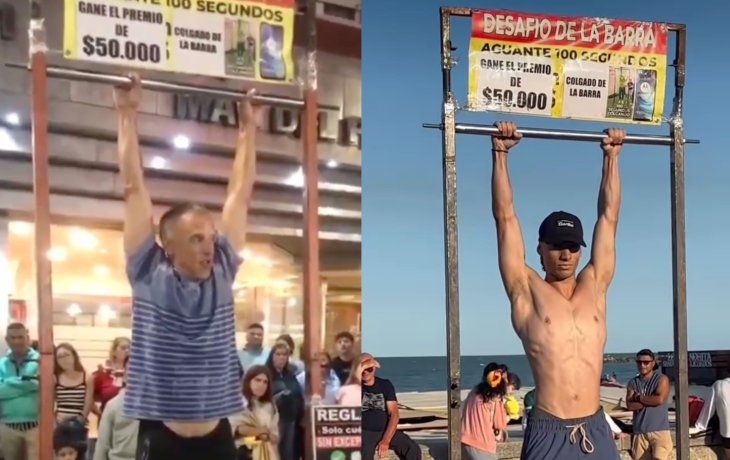 El desafío de la barra que es furor en Mar del Plata: ¿prueba real o estafa?