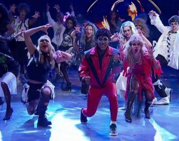 Con Brian Sarmiento con Michael Jackson