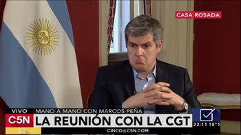 El jefe de Gabinete Marcos Peña en C5N El jefe de Gabinete Marcos Peña en C5N