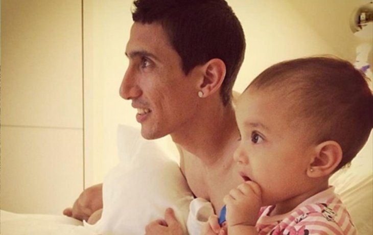 El tierno recuerdo de Ángel Di María con su hija Pía