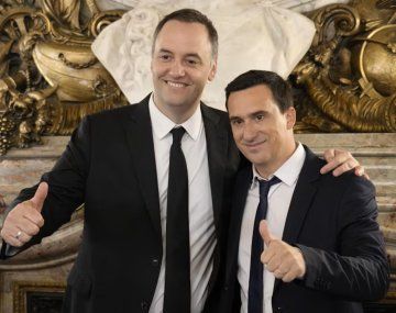 Manuel Adorni y Javier Lanari