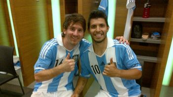 Messi y Agüero Messi y Agüero