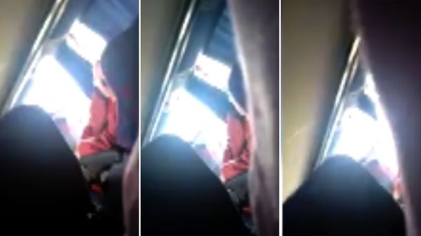 Un hombre se masturbó frente a una pasajera