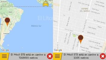 Pidió un taxi y el coche estaba en África. Gentileza de El Litoral Pidió un taxi y el coche estaba en África. Gentileza de El Litoral