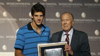 El legendario Morea junto a Juan Martín Del Potro El legendario Morea junto a Juan Martín Del Potro