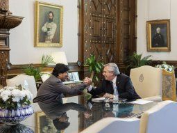 Alberto y Evo almorzaron juntos en Casa Rosada