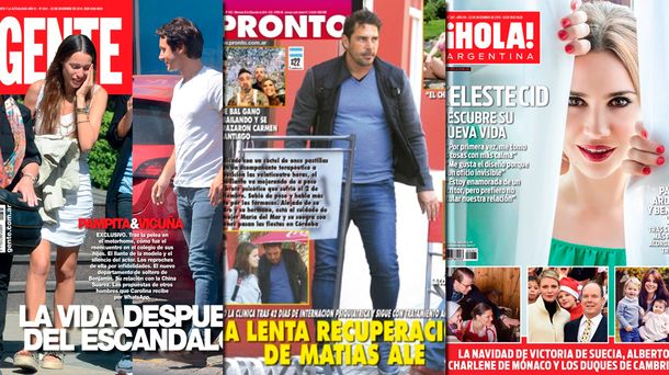 Mirá las tapas de revistas de la semana