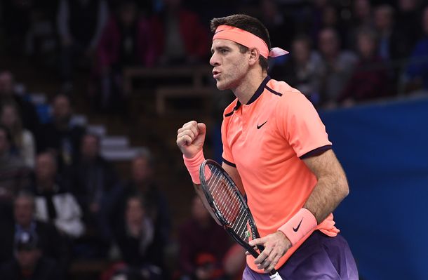 Del Potro pasó a la final de Estocolmo.
