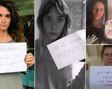 Más famosas se suman a Ni una menos