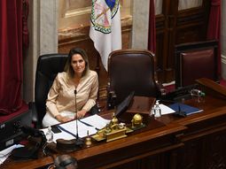 La periodista militante macrista Carolina Losada debutó como presidenta del Senado: memes y reacciones en Twitter