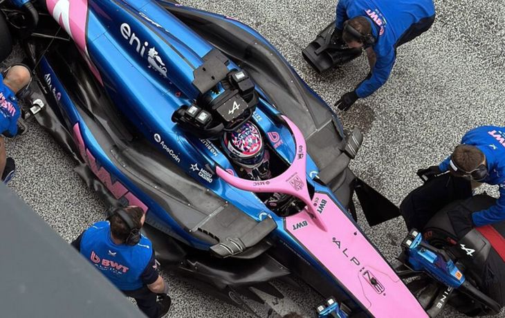 El Alpine que testeó Franco Colapinto en Zandvoort.