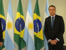 Mauricio Macri y Bolsonaro en su primera reunión bilateral