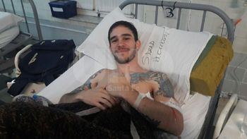 Brítez auxilió a un hincha de Colón apuñalado . Crédito: diario Uno Brítez auxilió a un hincha de Colón apuñalado . Crédito: diario Uno