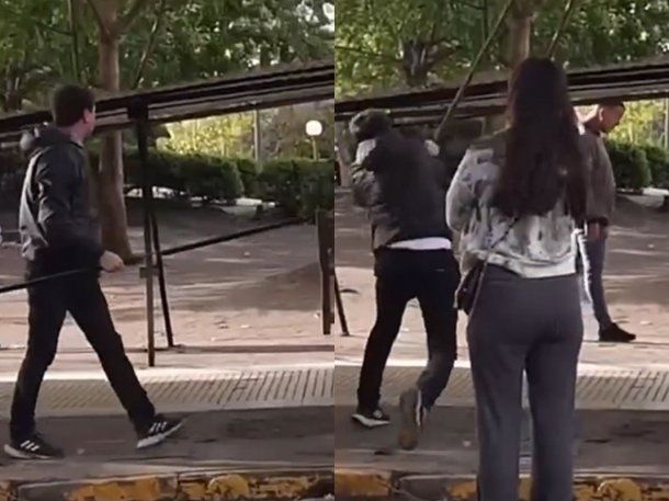 Mar del Plata: la violenta reacción de un puestero ante el desalojo de una feria ilegal