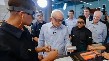 Paolo Rocca y Lula Da Silva en Río de Janeiro.