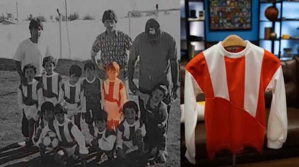 Subastan la primera camiseta que usó Lionel Messi en Rosario: la cifra millonaria que podría valer