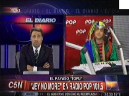El payaso Topu le reveló a Feinmann por quién hinchará en el superclásico