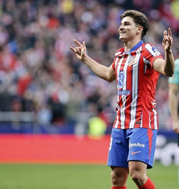 Con un gol de Julián Álvarez, Atlético de Madrid es campeón de invierno de España