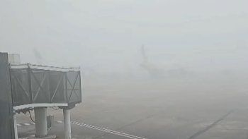Alerta violeta por niebla en el AMBA. Alerta violeta por niebla en el AMBA.
