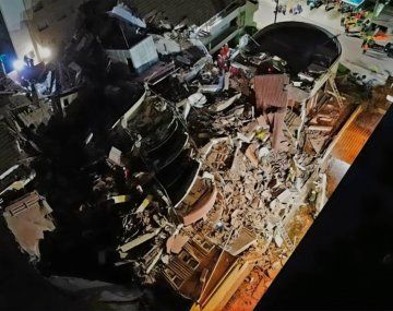 Comunicado de la Municipalidad de Villa Gesell por el derrumbe: Obra clandestina