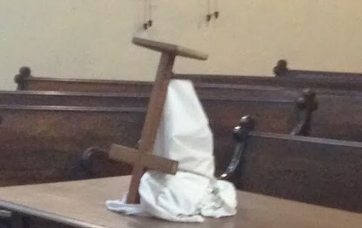 Indignación por la profanación de una iglesia en pleno Centro