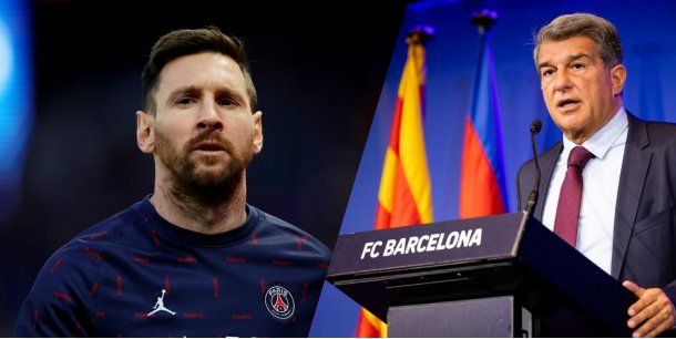 Laporta, presidente de Barcelona, contra Messi: Si quiere volver tendrá que ser gratis