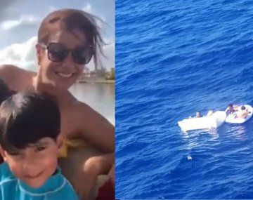 Rescataron a dos niños a la deriva