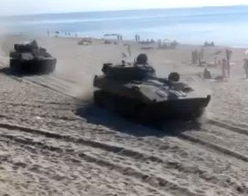 La gran sorpresa que se llevaron estos bañistas en una playa rusa