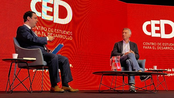 Mauricio Macri disertó en Uruguay durante un evento organizado por el Centro de Estudios para el Desarrollo (CED).