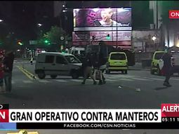 Gran operativo contra los manteros en C5N Gran operativo contra los manteros en C5N