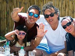 Suar junto a Margarita, Laviaguerre y Codevilla Suar junto a Margarita, Laviaguerre y Codevilla