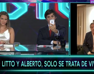 Luciana Rubinska, Roberto Funes Ugarte y Alberto Fernández