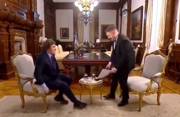 Lo que no se vio del final de la entrevista de Javier Milei con Jonatan Viale