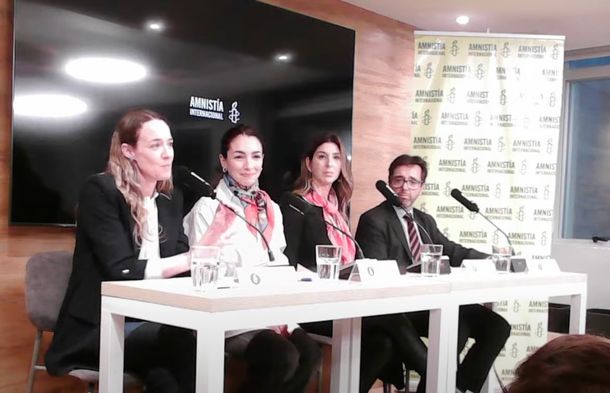 Conferencia de prensa de Thelma Fardin.