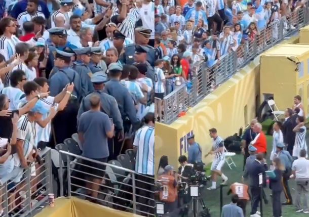 Se conoció un video de la final que muestra a jugadores de la Selección Argentina discutiendo con la seguridad
