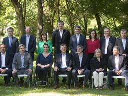 Macri y su gabinete de ministros