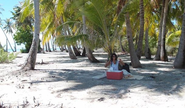 Solange Abraham disfruta de sus vacaciones en la Polinesia