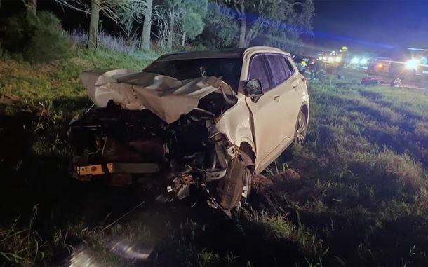 Así quedó la camioneta del diputado cordobés.