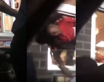 Golpeó a una empleada de un local de comidas rápidas