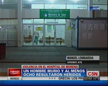 Tiroteo entre dos bandas dentro del hospital de Moreno