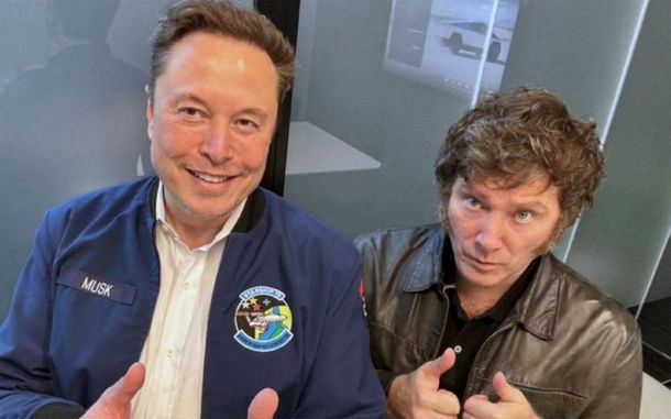 Elon Musk y Javier Milei.