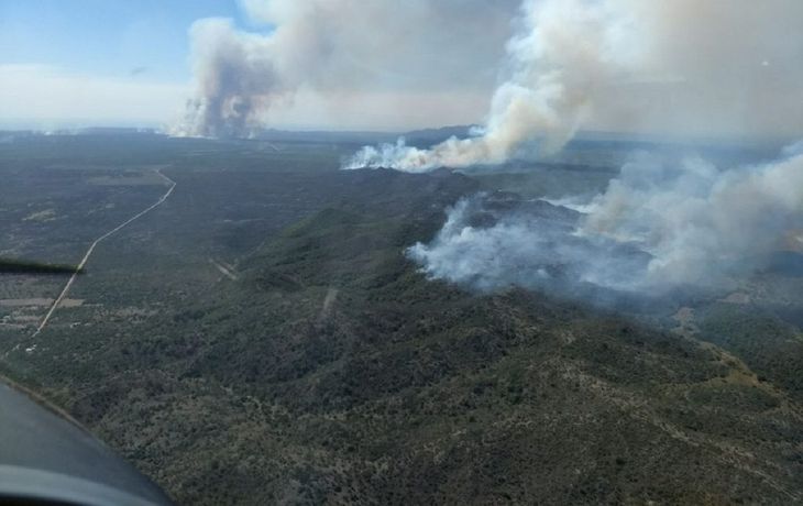 Incendio en Guasapampa